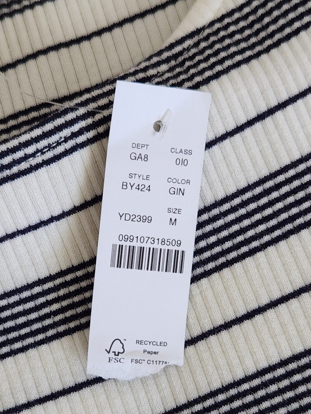 J. Crew Striped Ruffle Tank Top - Picture 3 of 10